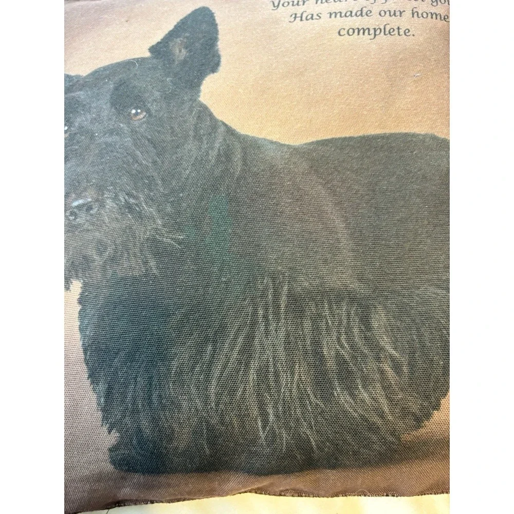 Black Scottish Terrier Throw Pillow Scottie Dog 13